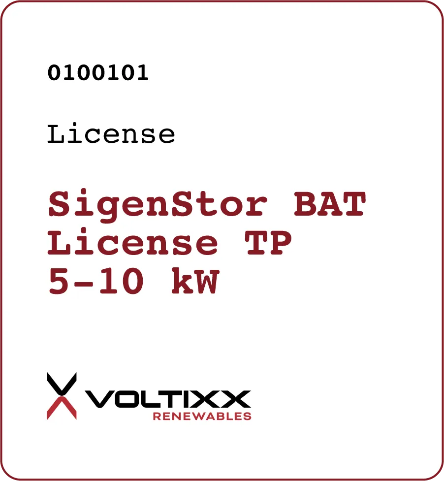 [11250002] SigenStor BAT Licence TP 5-10 kW