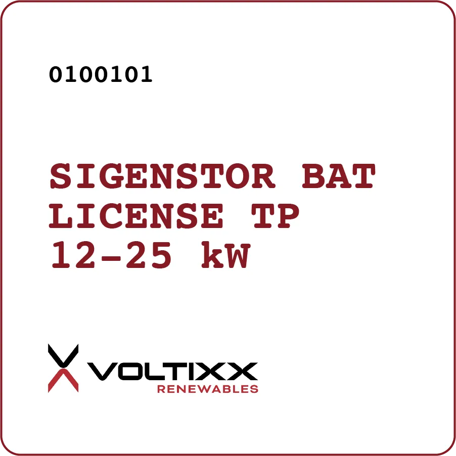 [11250003] SigenStor BAT Licence TP 12-25 kW
