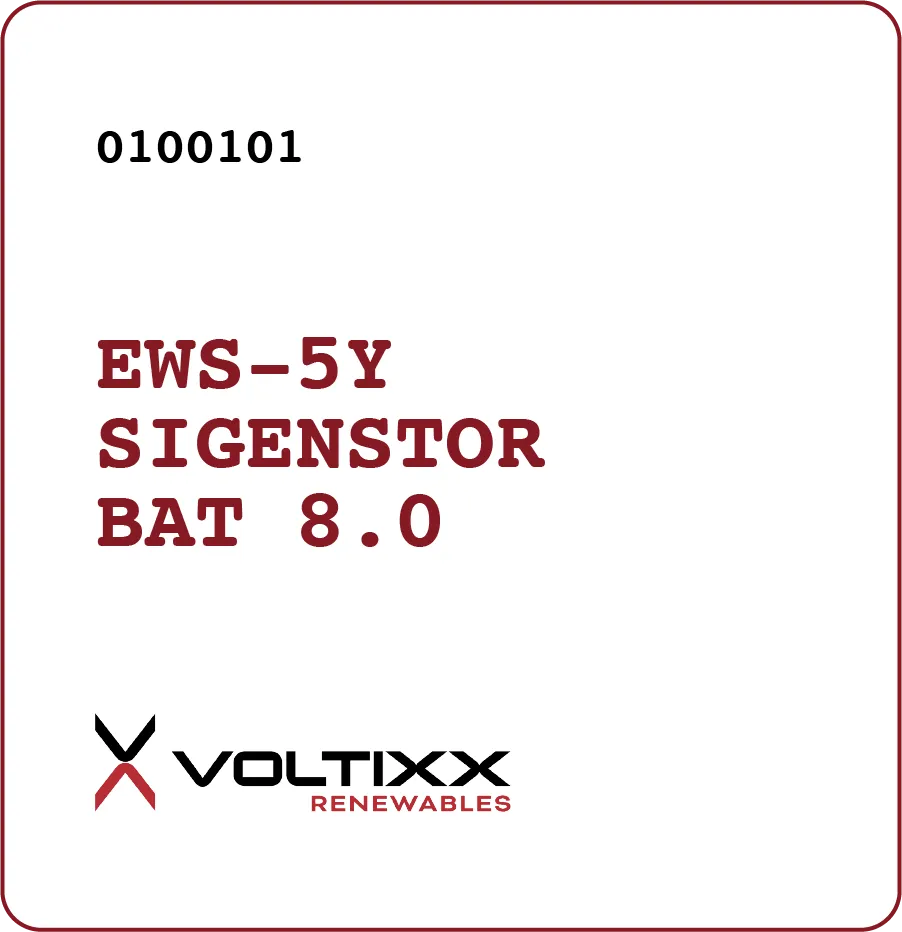 [41010001] EWS-5Y SigenStor BAT 8.0
